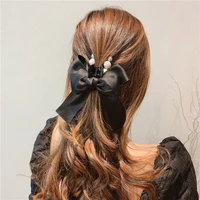 korean bow pearl hair accessories pearl hair jaw clip hair jaw clip geometry elegant hair accessories for girls accessories