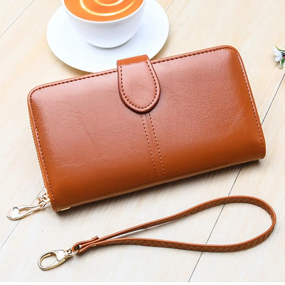 100% натуральная кожа Женский кошелек Portomonee подарки женский длинный удобный