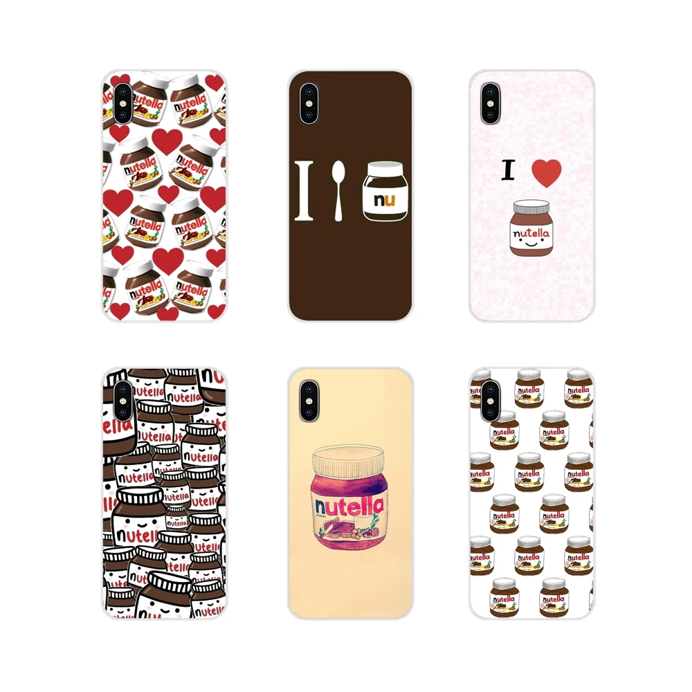 Transparent Soft Case Chocolate Food Tumblr Nutella For Xiaomi Mi4 Mi5 Mi5S Mi6 Mi A1 A2 5X 6X 8 9 Lite SE Pro Max Mix 2 3 2S on - Прозрачный мягкий чехол для смартфона Xiaomi Mi4 Mi5 Mi5S Mi6 Mi A1 A2 5X 6X 8 9 Lite SE Pro Max Mix 2 3 2S с изображением ш