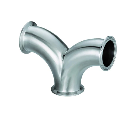 

Free shipping 304 stainless steel Y-style 3 way tee mirror welding tee elbow Clamp quick connection