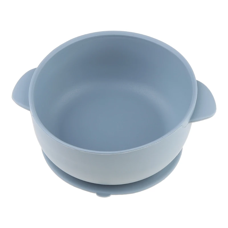 

Solid Colour Baby Silicone Plate Bowl Toddler Feeding Double Handle Bowl Dishes