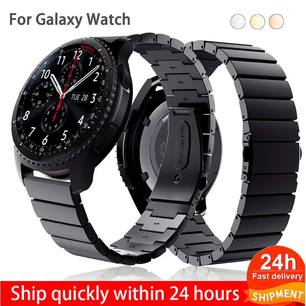 Ремешок из нержавеющей стали для наручных часов сменный Браслет Galaxy Watch Active 2 44 мм