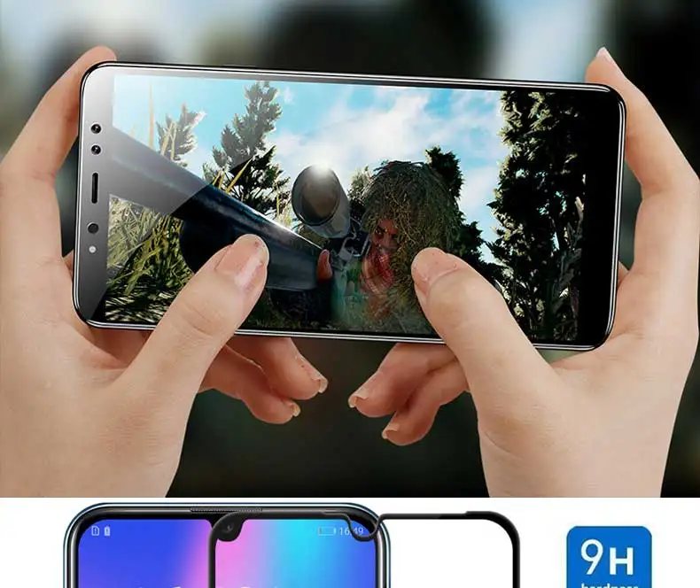 9D полное покрытие из закаленного стекла для Huawei Honor 8 9 10 Lite V9 V10 V20 Защитная пленка для экрана Honor 8X 9i 10