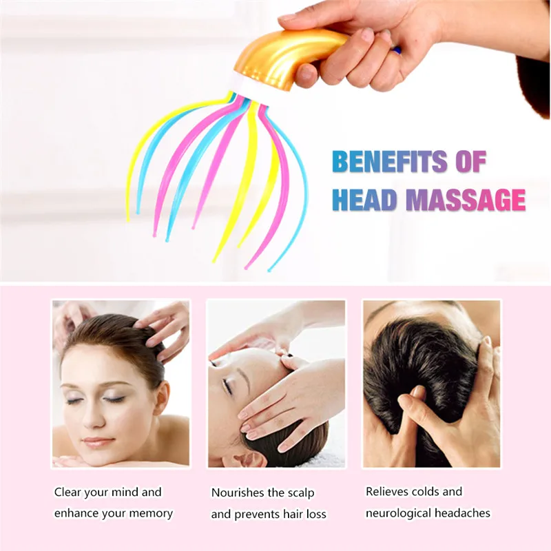 Массажер для тела с 5 когтями осьминог головы и шеи оборудование снятия стресса