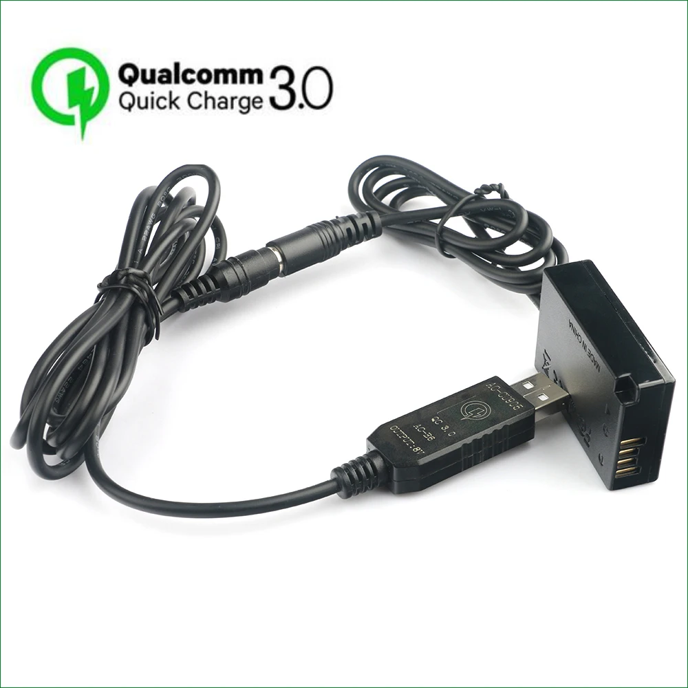 QC3.0 LP E17 манекен Батарея ACK E18 DR Переходник постоянного тока для цифровой