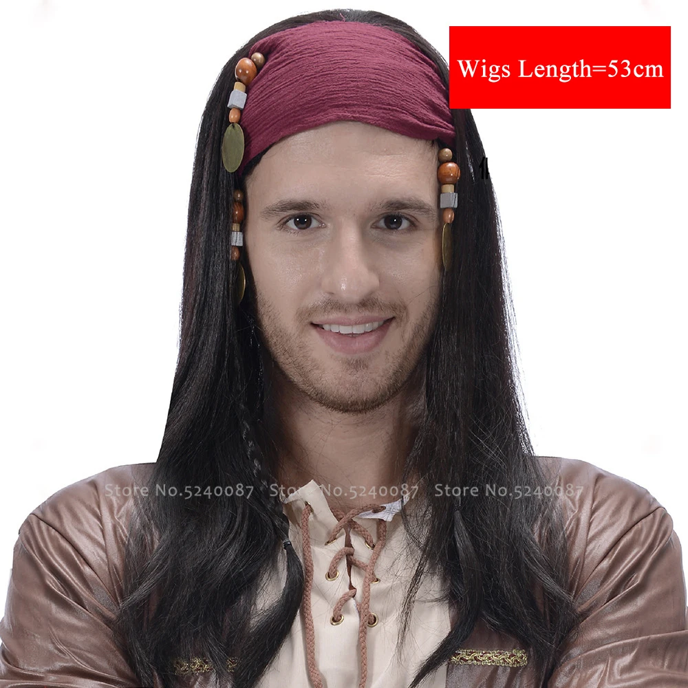 Хэллоуин Карнавал пиратский капитан дикарь парик Принцесса Вечерние парики