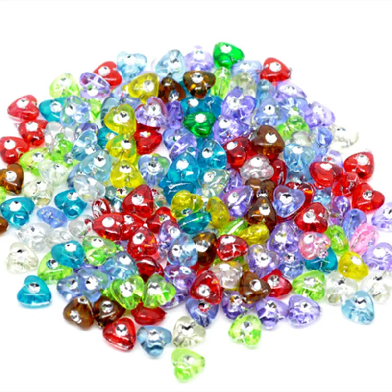 DoreenBeads акриловые бусины в форме жвачки с акцентом сердца случайном порядке нет
