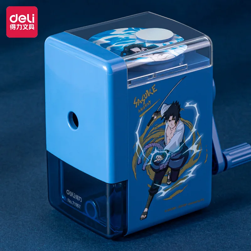 Deli Sharpener Kawaii Naruto Pencil Cute Anime Hand-crank Japanese Stationery Novelty Items Kids Gift | Канцтовары для офиса и