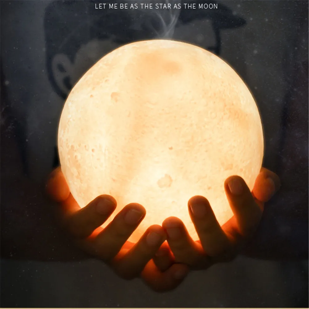 880 мл 3D луна светильник увлажнитель воздуха Арома распылитель ультразвуковой с