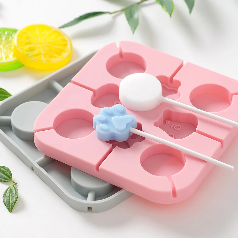 Квадратная силиконовая форма для леденцов DIY инструмент для выпечки помадка торт шоколадная форма дети конфеты плесень милый мультфильм животных конфеты 3D плесень