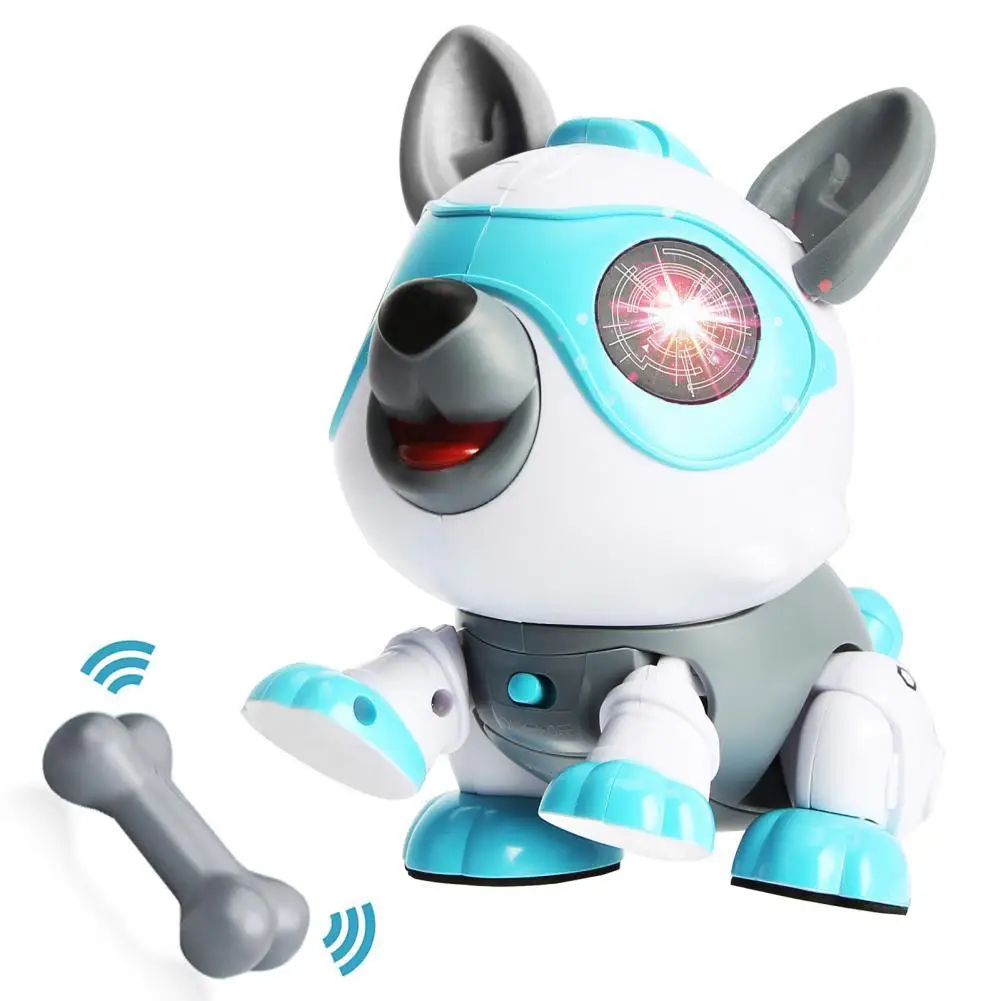 

STEM Toy DIY Robot Dog Remote Control Electronics Puppy Pet Interactive Gift with RGB Light Flashing Eye for 6+ Year Old Boys Gi