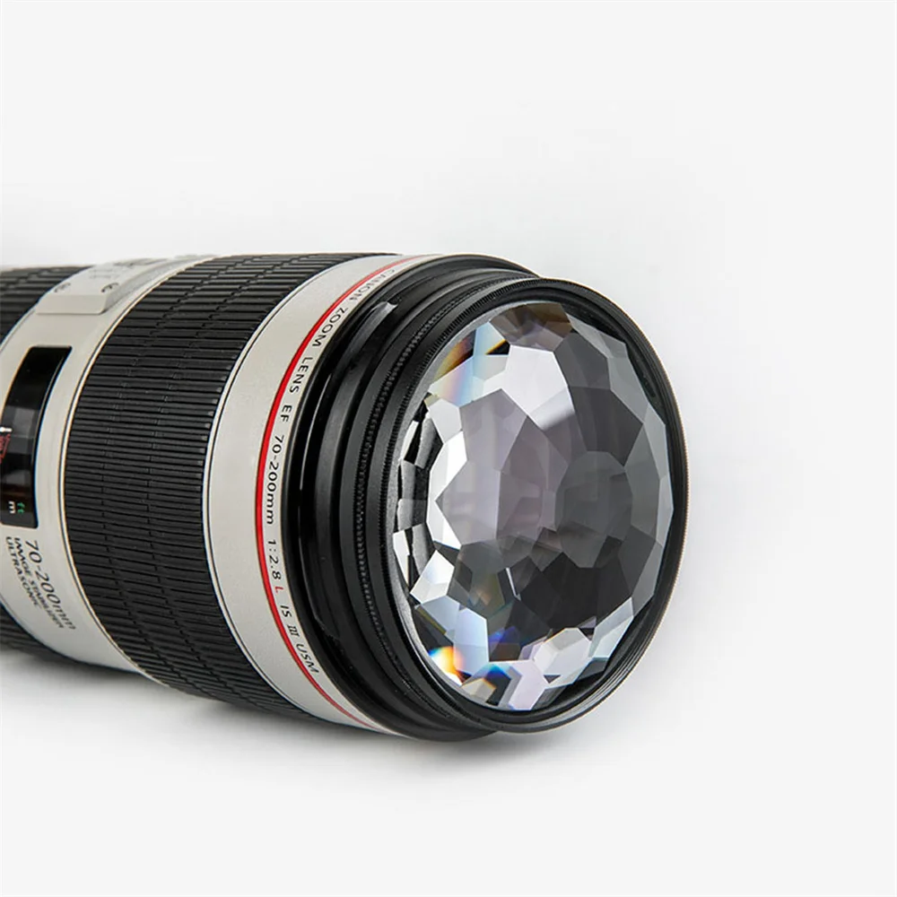 

77mm Foreground blur Filter Kaleidoscope Effect Glass Prism Lens Filter For SLR Photography Professional Filter