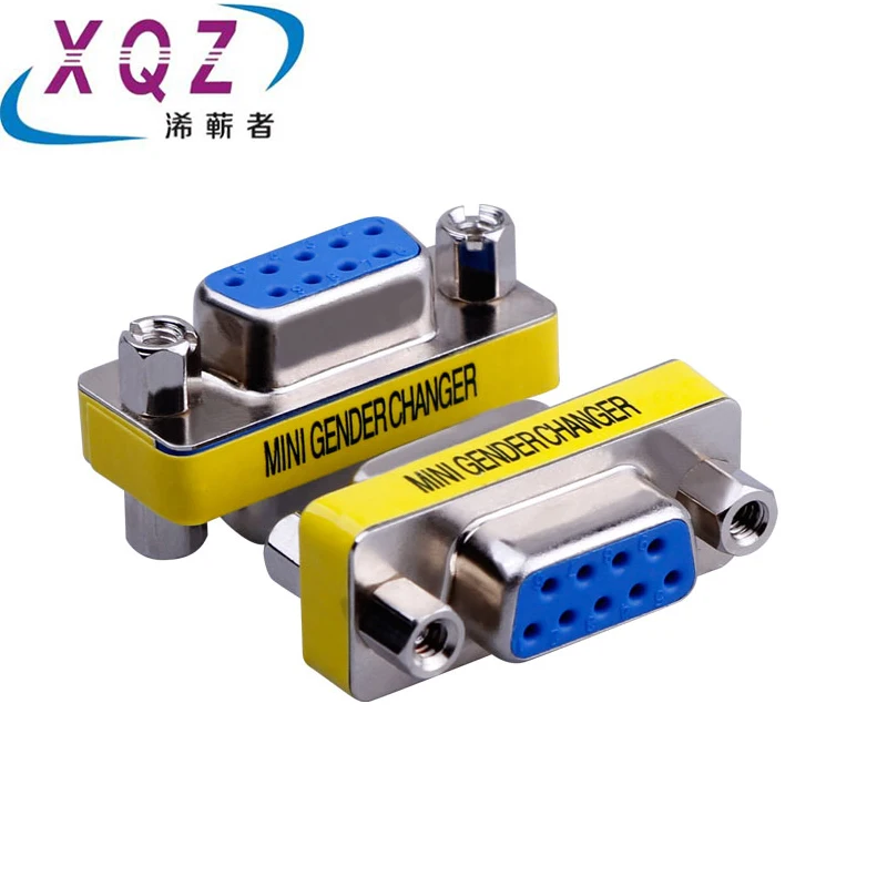 

Переходник DB9 9-контактный «гнездо-гнездо», последовательный разъем RS232, Com-разъем, адаптер DB9 F/F