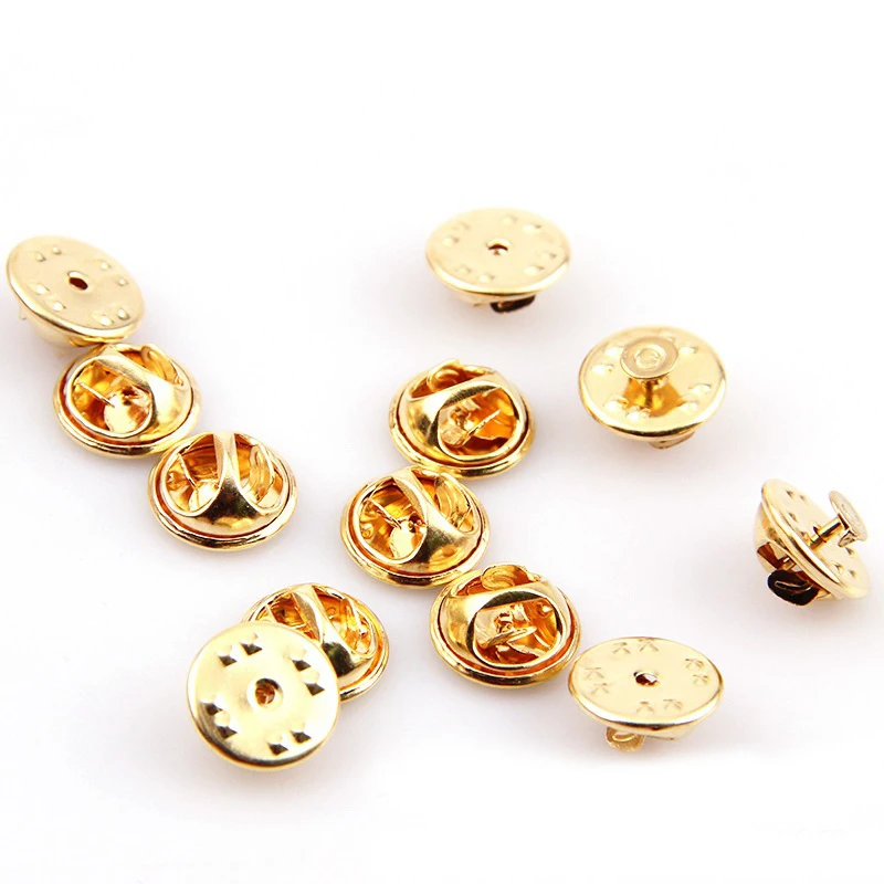 

10pcs Holder Clutch DIY Buckle Squeeze Badge Jewelry Accessories Lapel Pin Butterfly Brooch Clasp