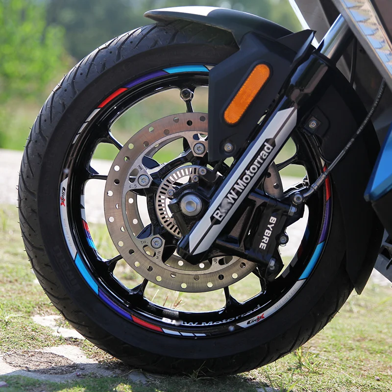 

Motorcycle Wheel Hub with Reflective Stickers Rim Car Decals and Personalized Decoration for Bmw C400x