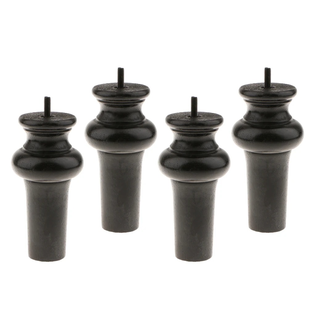 4-Pack Wooden Tapered Sofa Legs Cupboard Furniture Replacement Feet Plinth 15cm |