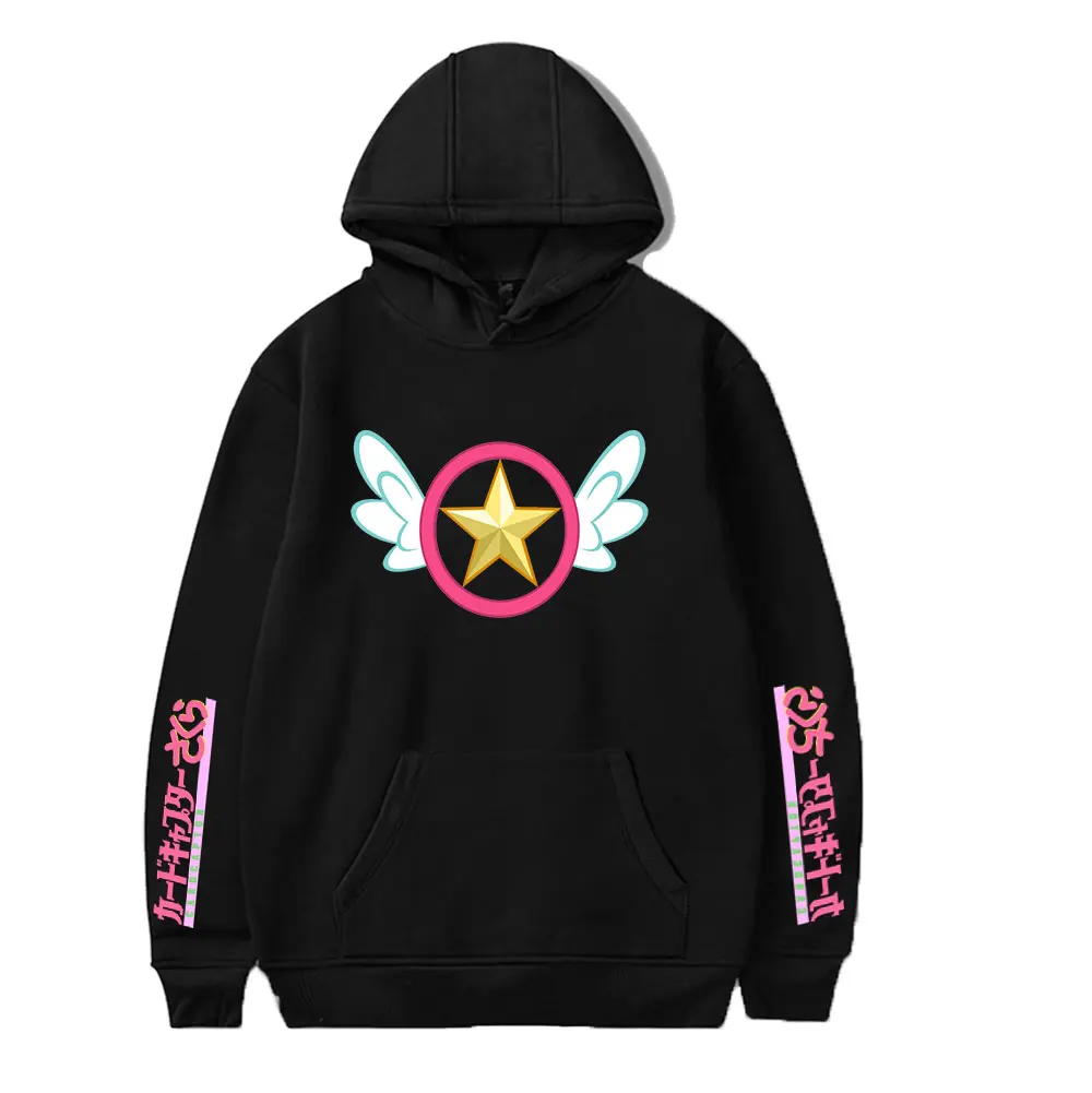 

Новинка 2021, модная уличная одежда Cardcaptor sakura Merch с длинным рукавом, толстовки с капюшоном для женщин и мужчин, толстовка в стиле Харадзюку
