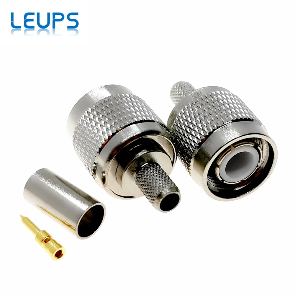 10 шт. ОБЖИМНАЯ вилка TNC RG58 RG142 RG223 LMR195 50 3 RF коннектор|connector crimp|connector plugconnector male |