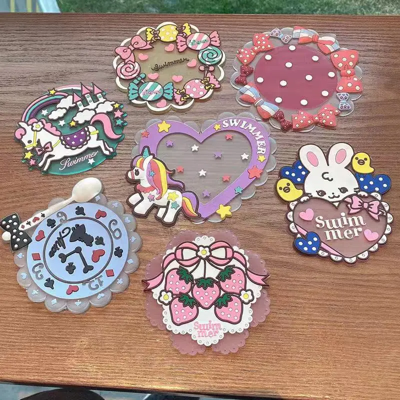 

Силиконовые подставки для напитков, Термоизолированный нескользящий коврик для чашек, забавный подарок на новоселье, подставка для чашек д...