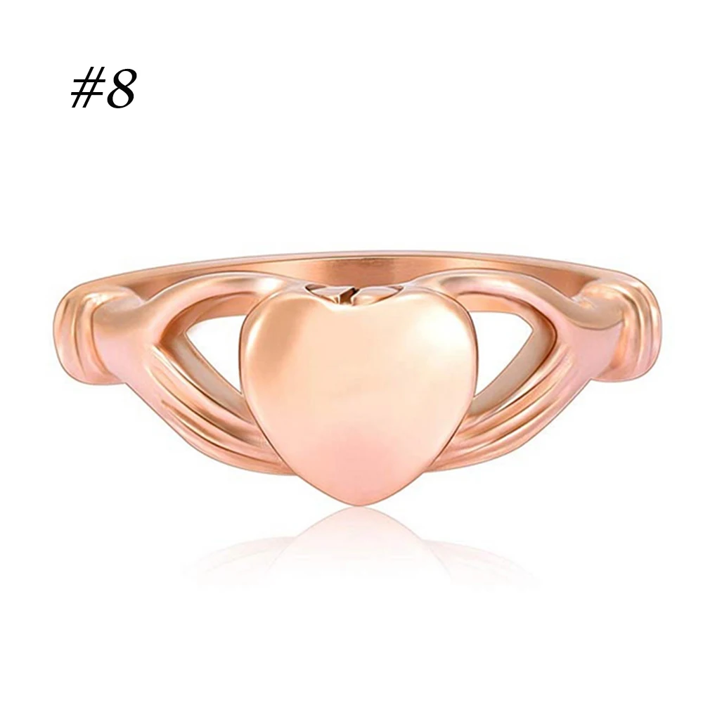 9015 урн кольца гравируемое пустое сердечко Кремация кольцо из нержавеющей стали