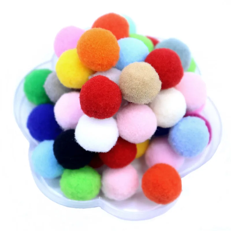 Высокоэластичный плюшевый шар поделки сделай сам рандомный помпон ручной работы