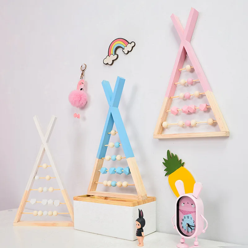 Питомник из натурального дерева в скандинавском стиле Abacus с бусинами детские