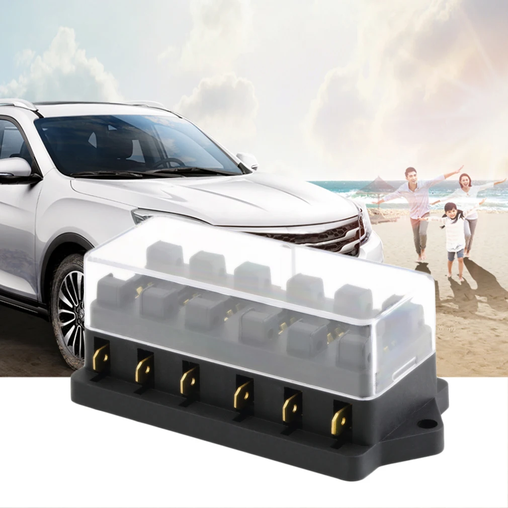 

Hot Selling 12v 6 Way Fuse Box Block Car Vehicle Circuit Accessory Tool Rugged And Easy To Install