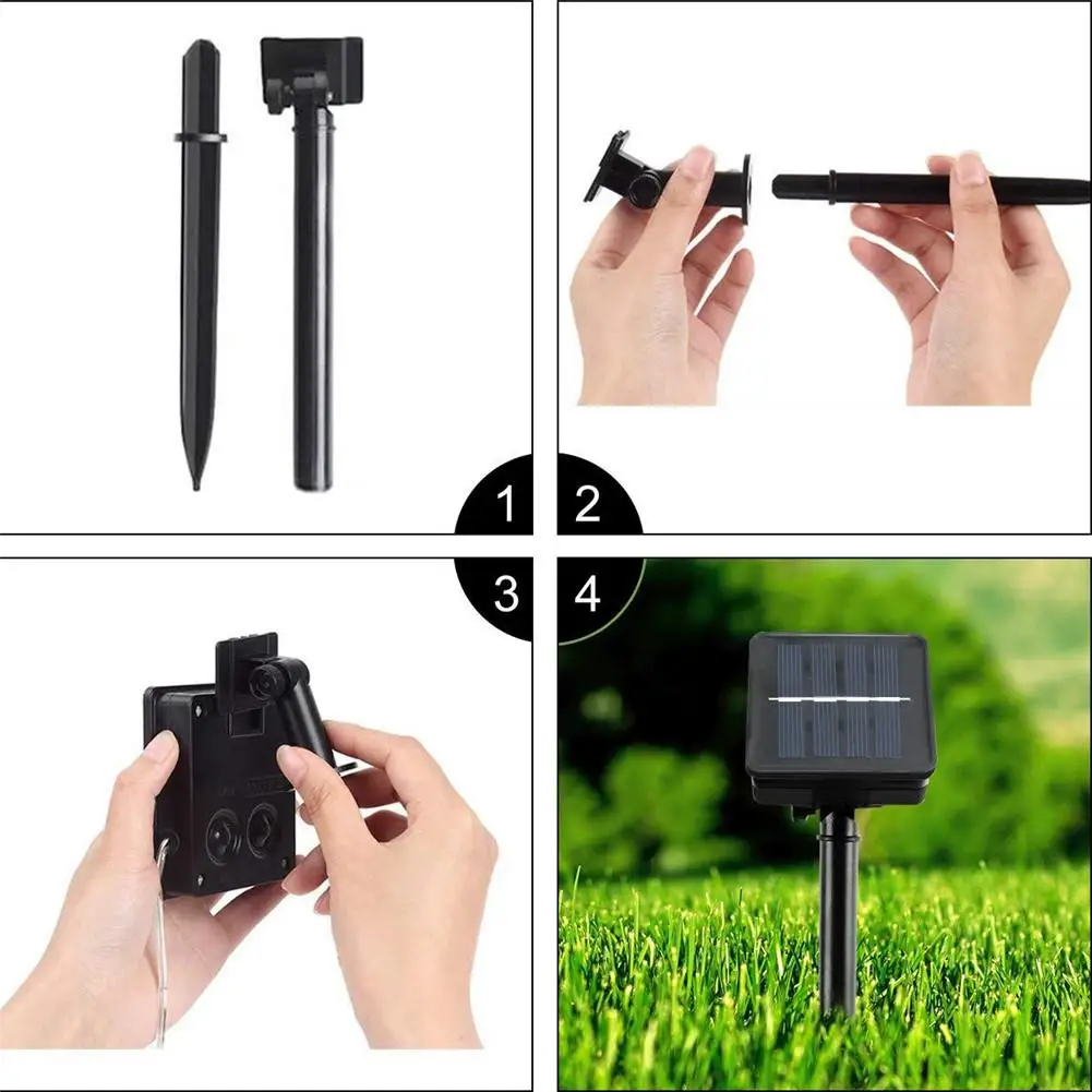 

7M/12M 50led 100led Solar Tube Light String LED Outdoor Waterproof Decorative Lamp Christmas Courntyard Garden Decor Lamp