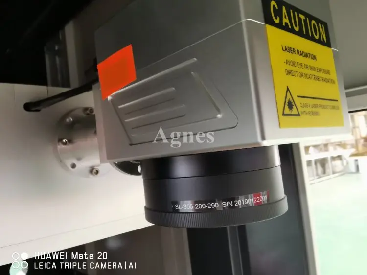 Laser Marking Machine With USA RF Metal Tube Tatch Production Tags Nameplate Logos 10W UV Marker | Инструменты