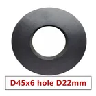 Кольцевой ферритовый магнит 45*6 мм, отверстие 22 мм, постоянный магнит 45 мм x 6 мм, черный круглый динамик 45x6 45-22*6 керамический магнит, 15 шт.лот