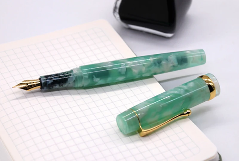 Перьевая ручка Jinhao, акриловая, с конвертером EF/F/изогнутое перо