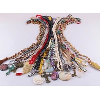 wholesale white 20pc multicolor color necklace fashion boho jewelry handmade women necklaces gift