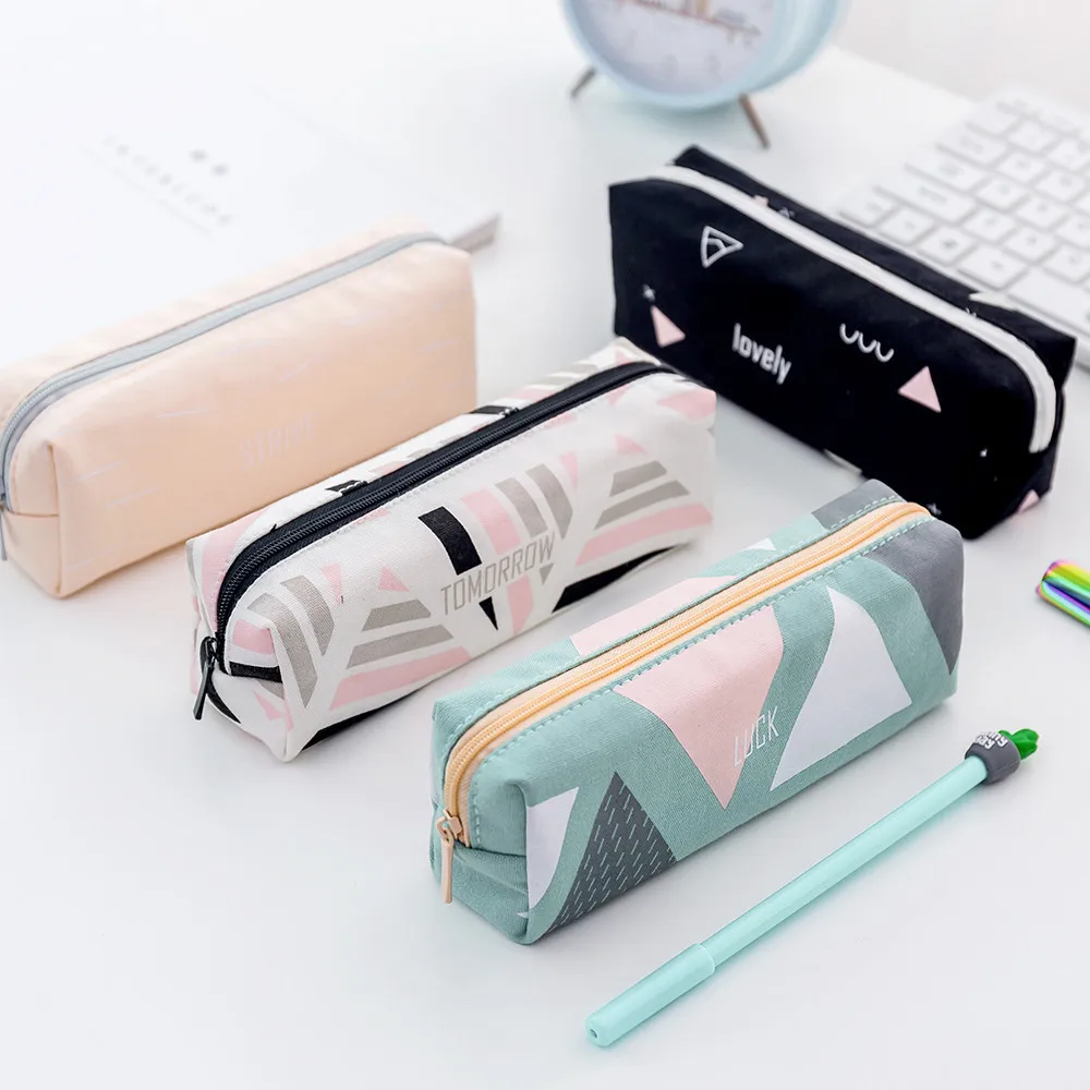 Pencil Case Cute Lovely for Girls Student Bag Stationery Cosmetic Makeup Storage Pouch Purse Students | Канцтовары для офиса и