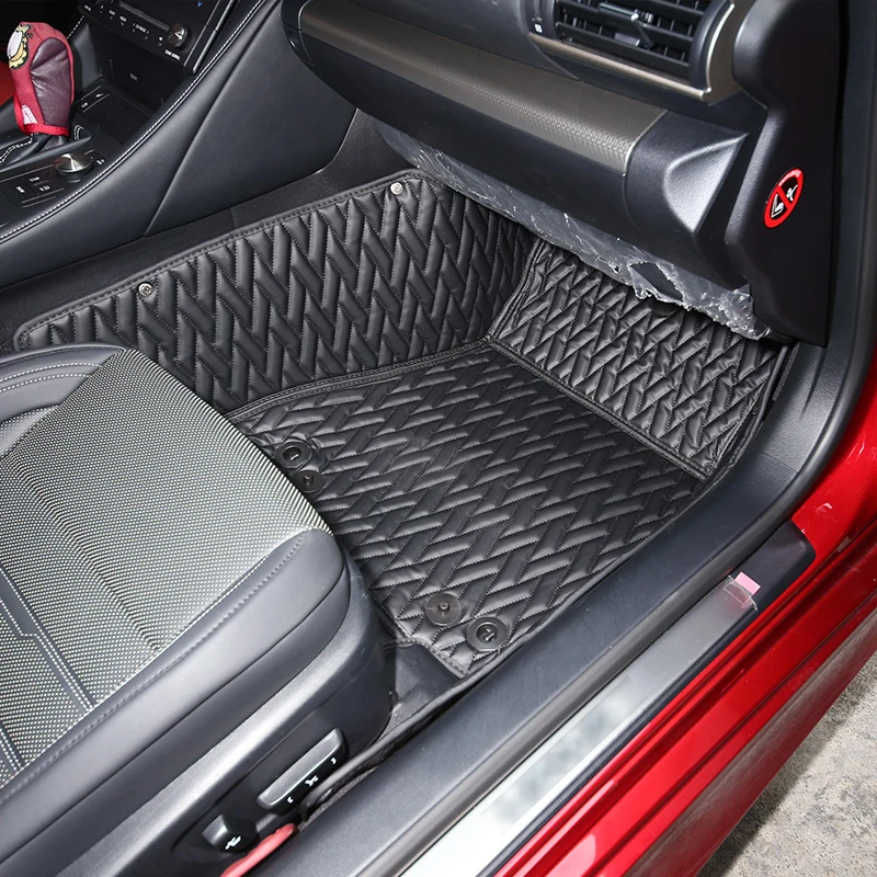 

Full Set Anti-skid All Surrounded Durable Leather Car Waterproof Floor Mats For Lexus RC300 200T Modified Interior