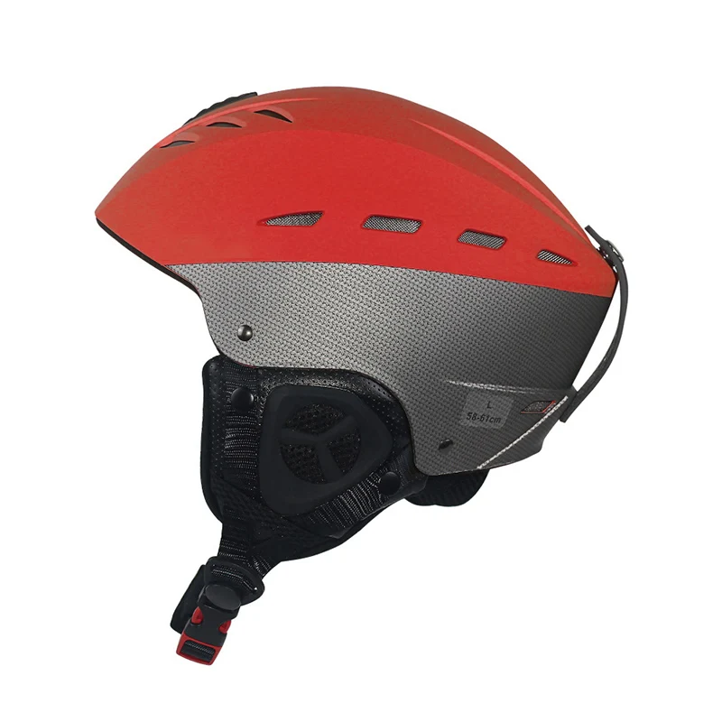 Профессиональный лыжный шлем ABS + EPS материал унисекс теплый ветрозащитный