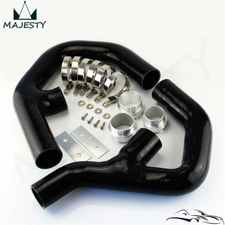 Силиконовый шланг интеркулер + крепеж подходит для VW GOLF MK5 MKV GTI 2 0 FSi T 06 09 BLACK|silicone
