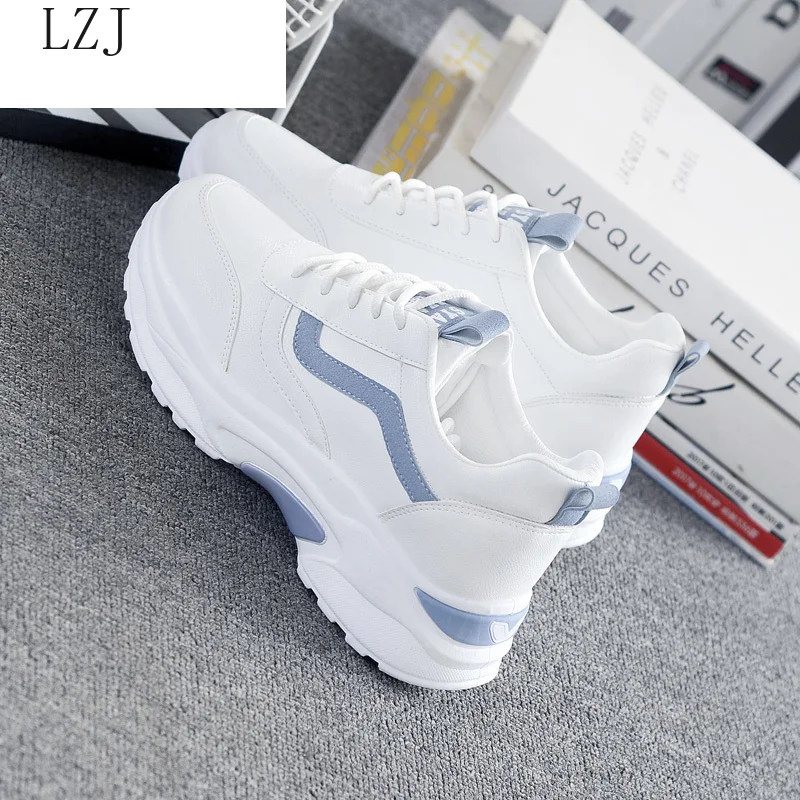 Женские кроссовки 2019 модная повседневная обувь женские удобные дышащие белые на