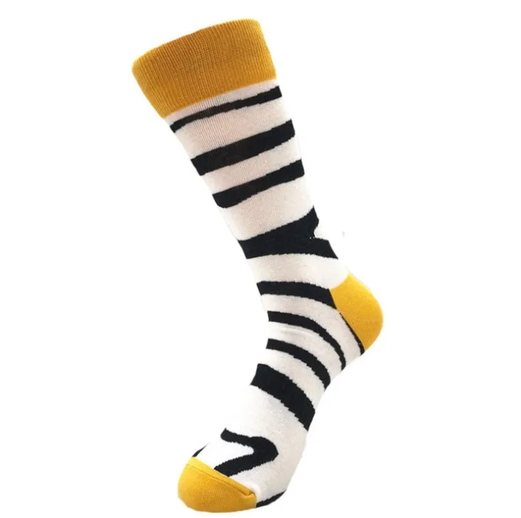 Осенние Зимние носки женские хлопковые унисекс повседневные теплые Джокер милые повседневные Простые Носки с принтом L0822 - Цвет: Yellow