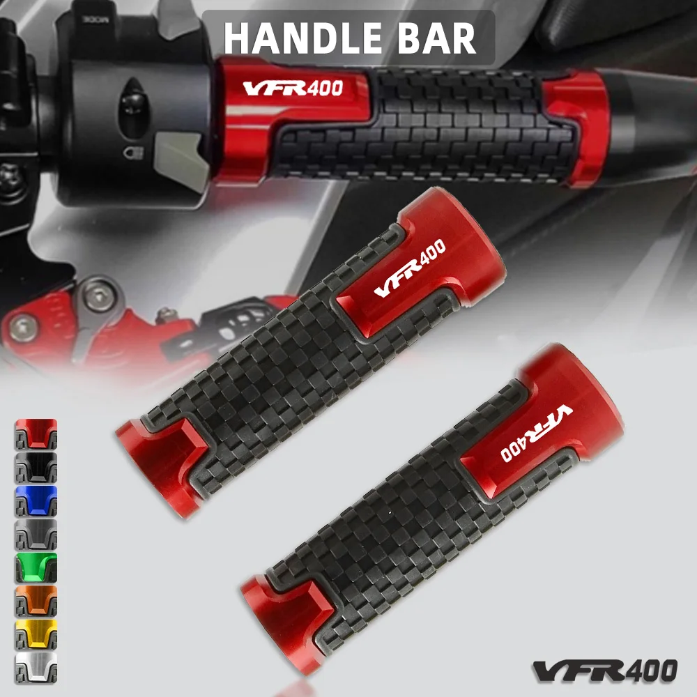 

With logo VFR400 Motorcycle handlebar grips for Honda VFR400 NC25 NC30 VFR400R SportBikes 1988 1989 1990 1991 1992 1993 1994
