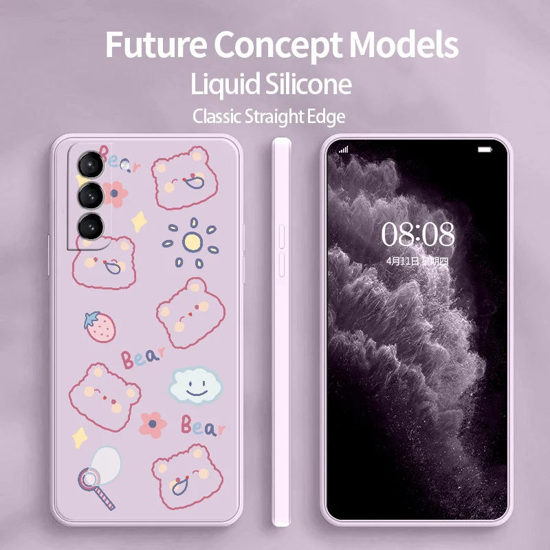 

Bubble Bear Phone Case For Samsung Galaxy A32 A22 A12 A02 A02S EU 4G 5G Cover