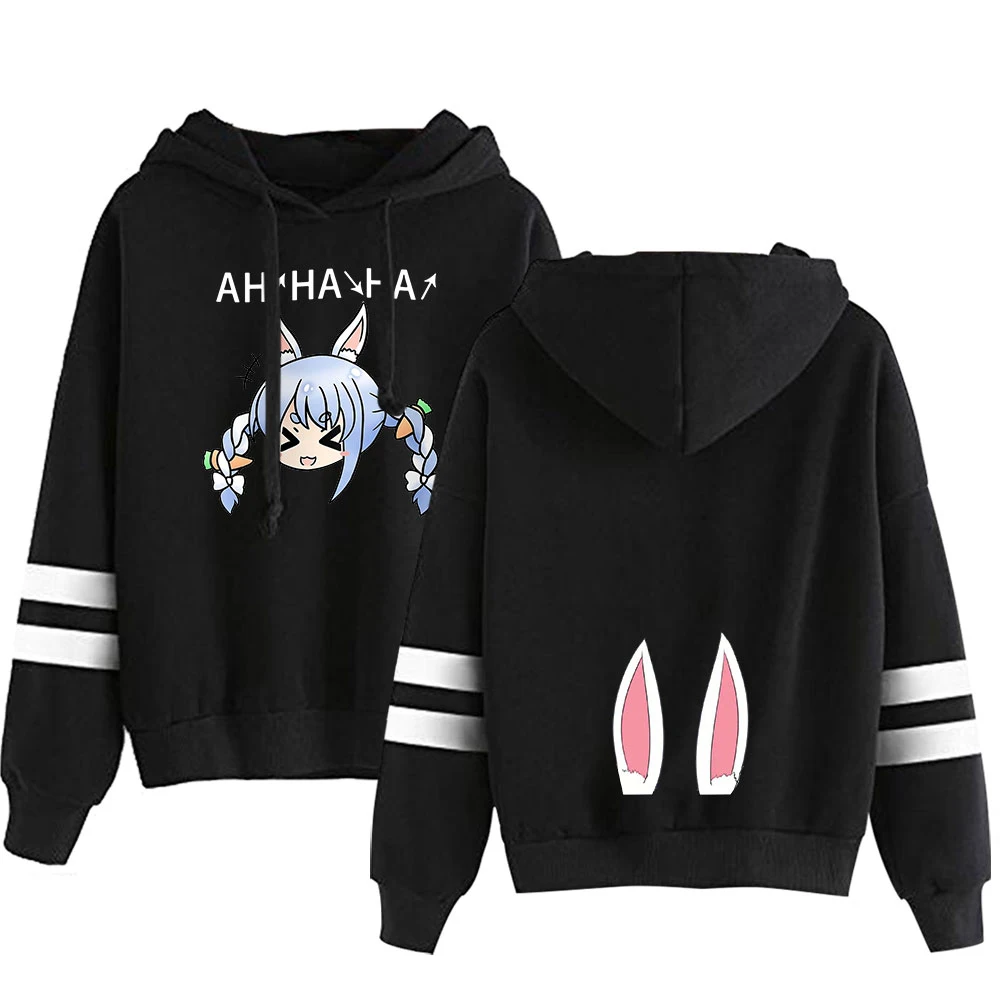 Толстовка usada Beijing Ora с принтом манги параллельные полосы милый пуловер