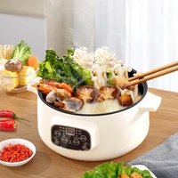 multifunctional electric cooker 220v heating pan electric cooking pot machine hotpot noodles eggs soup steamer mini rice cooker