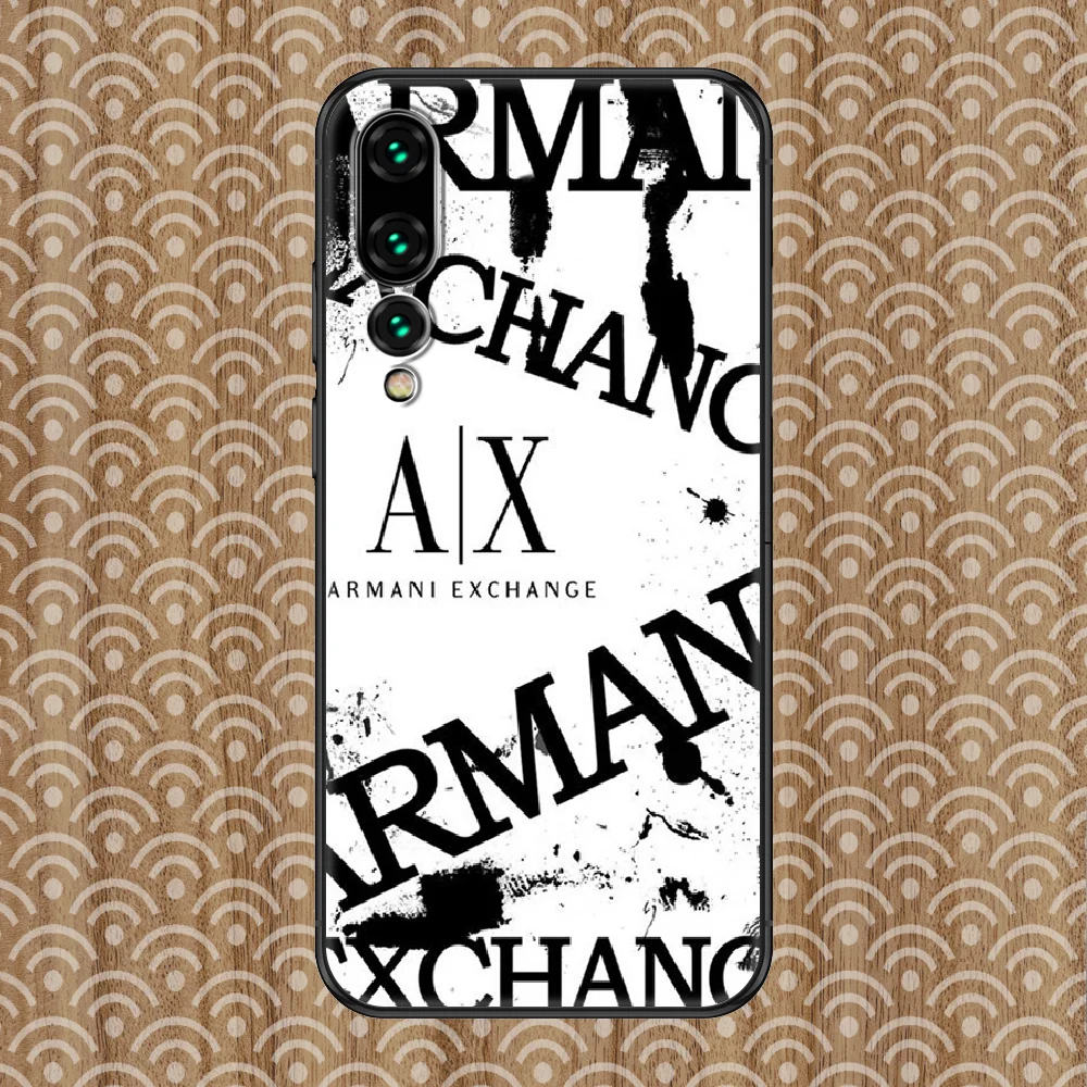 

Luxury Brand Fashion Phone case For Huawei P Mate P10 P20 P30 P40 10 20 Smart Z Pro Lite 2019 black trend prime art bumper