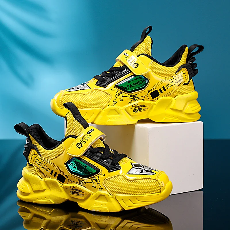 Кроссовки детские дышащие для мальчиков теннисная обувь бега повседневная