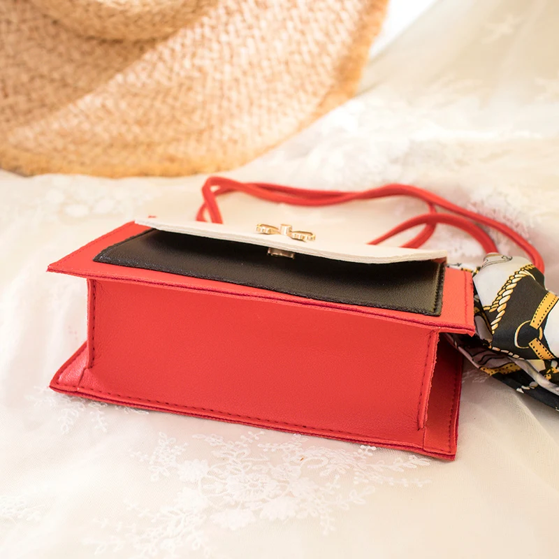 NYHED маленькие шарфы сумки женская панель из искусственной кожи мини кошелек на