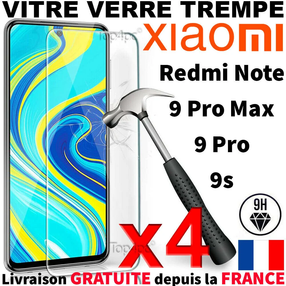 

Lot 4 - tempered glass for Xiaomi redmi note 9s 9 Pro 9 Pro Max glass protection