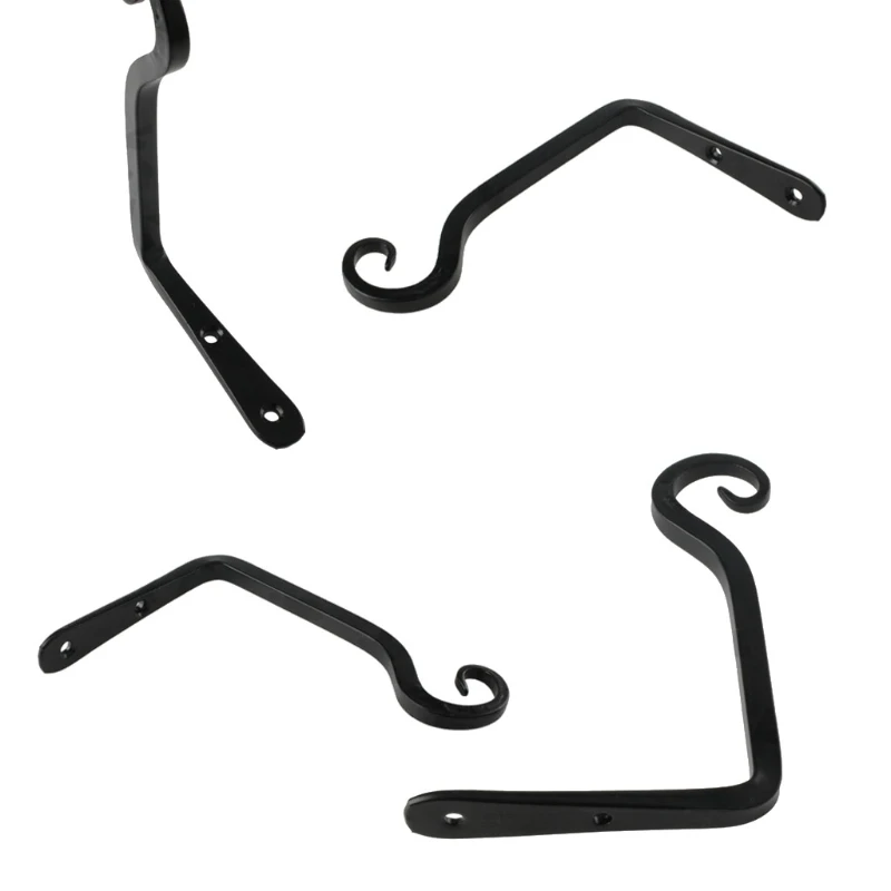 

4 Pack Wall Hook Hanging Plant Bracket Decorative Straight Plant Hanger Outdoor