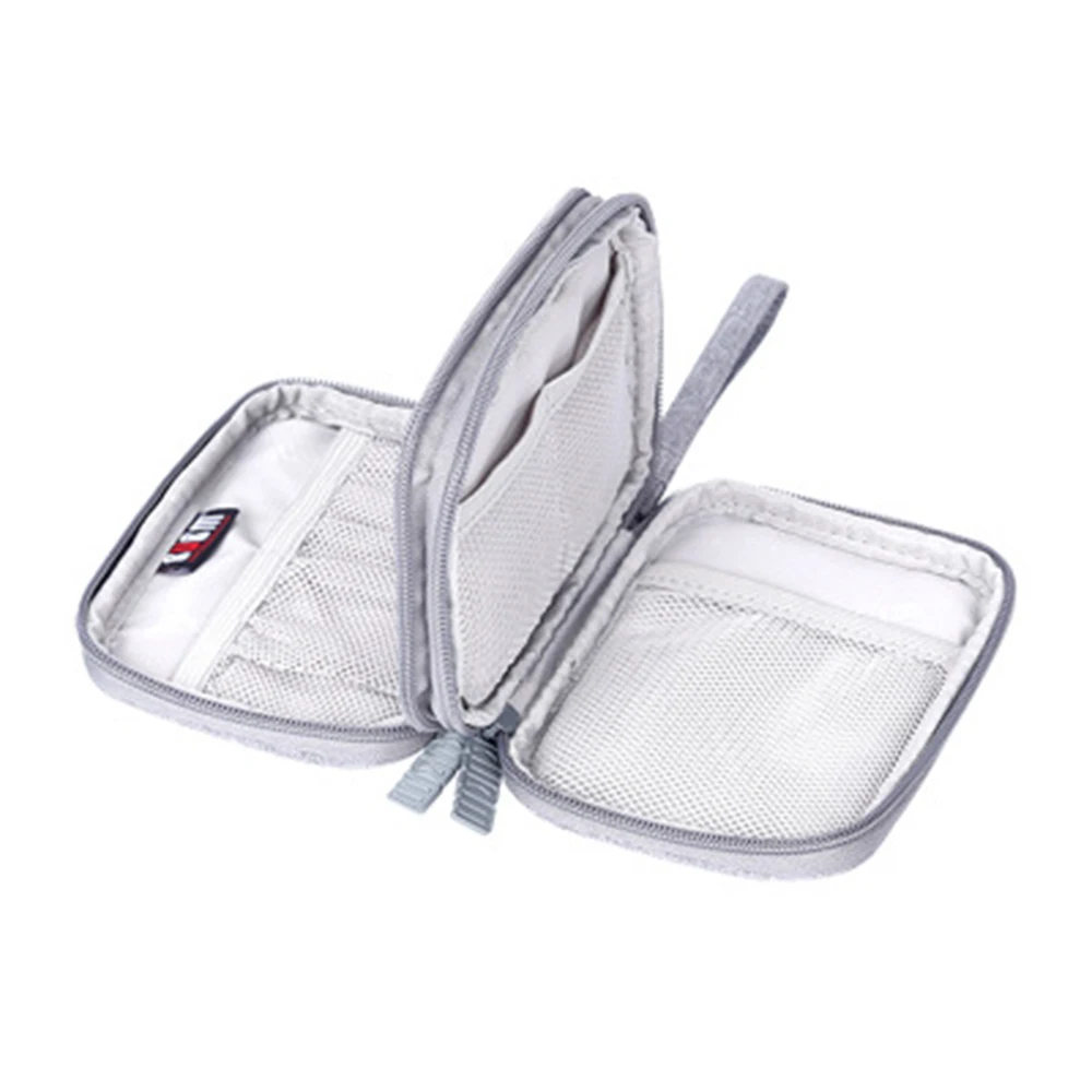 travel organizer bag pouchmini electronic accessories storage bag for power bank phoneusb cables and other phone kits free global shipping