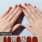 14 наконечниковлист, модные наклейки с полным покрытием для ногтей, клейкие наклейки, художественные украшения, инструменты для маникюра, стикер на палец