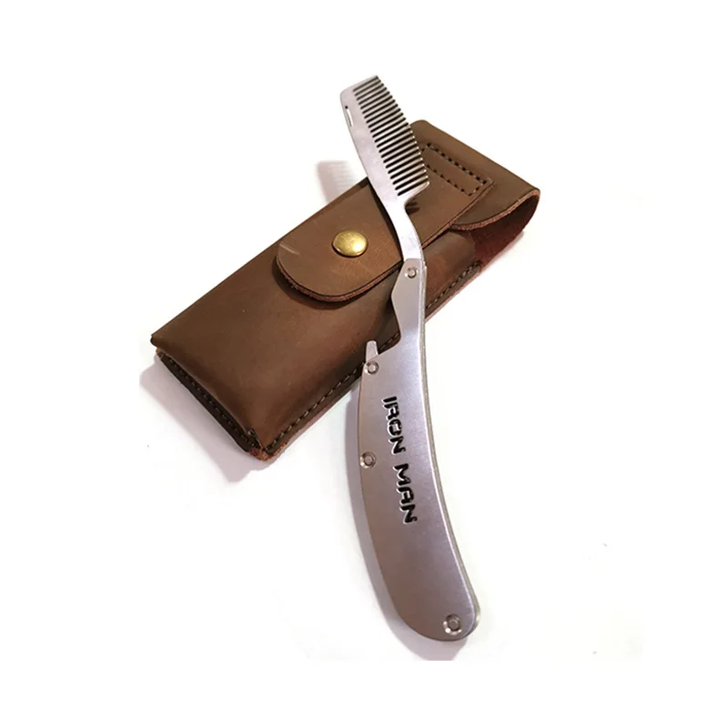 

1Pc Portable Old-Fashioned Hand-Held Razor Protective Sleeve Straight Razor Safety Protective Case Travel Pouch Men Shaving Tool